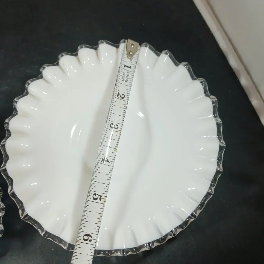 Fenton silver chip bowl